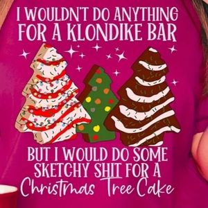 NWT Christmas shirt with earrings combo